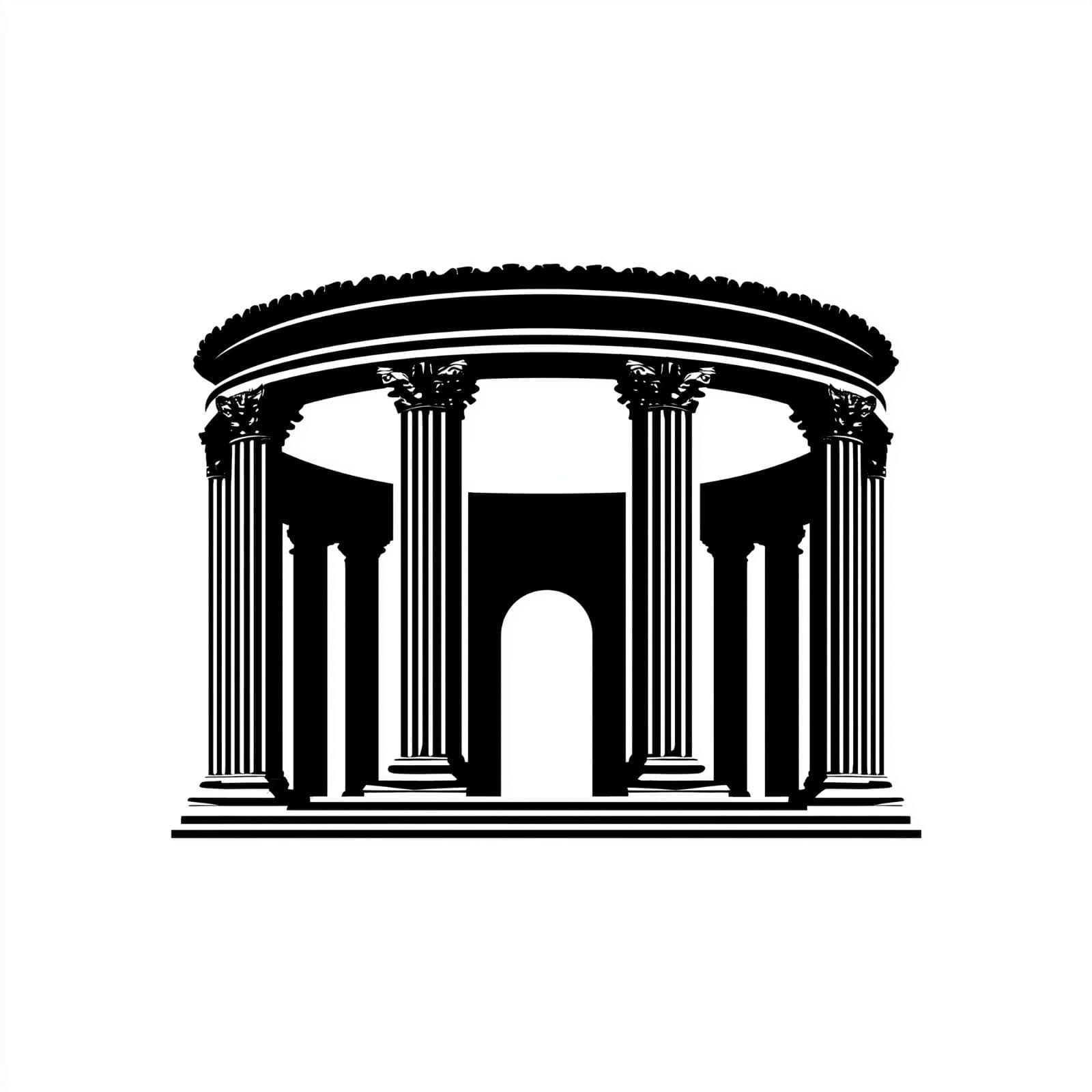 Plate I — A classical rotunda. The form persists.
